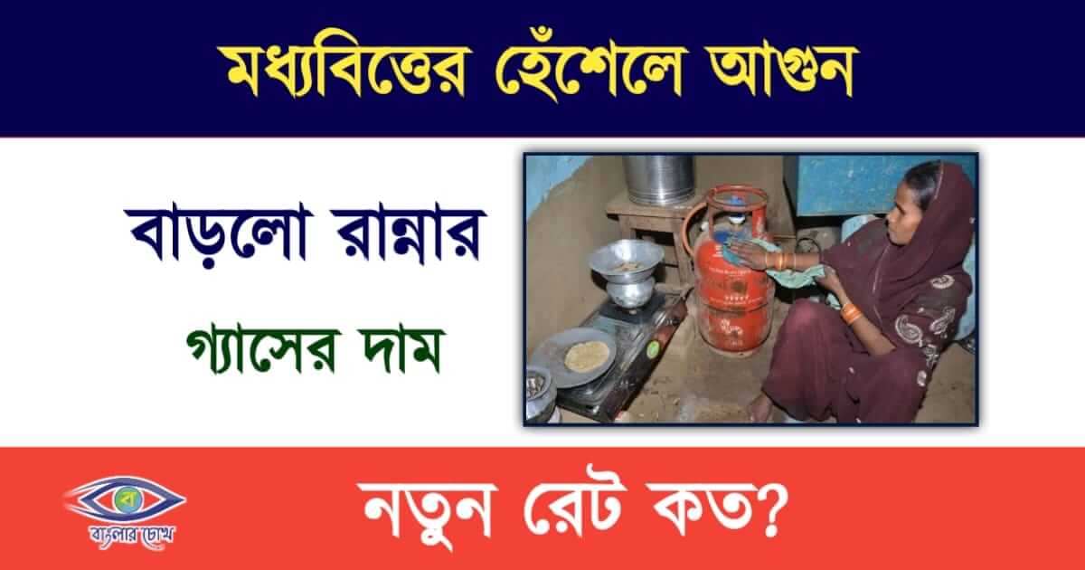 LPG Cylinder Price(রান্নার গ্যাসের দাম)